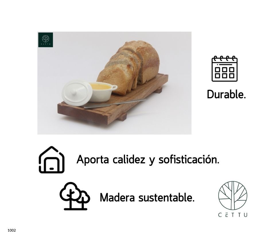 Tabla Gerade, multipropósito. Ideal para charcutería.