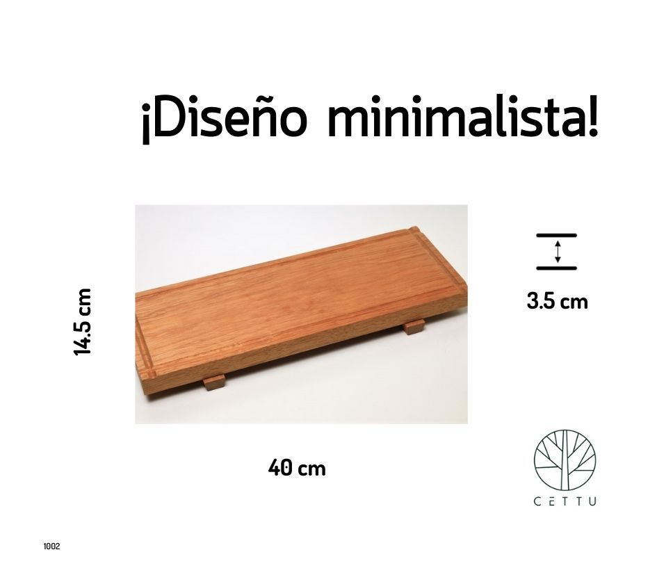 Tabla Gerade, multipropósito. Ideal para charcutería.