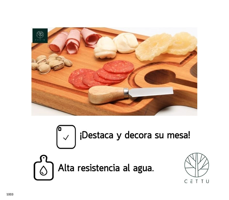 Tabla Raquette. ¡Destacada, de finos trazos!