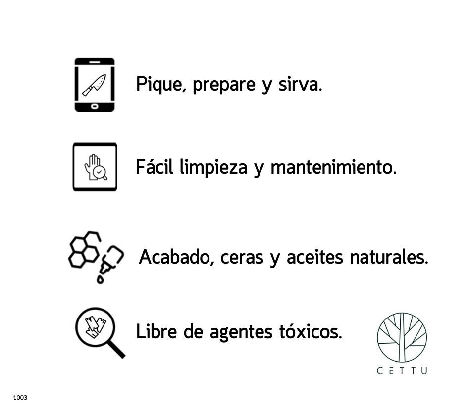 Tabla Raquette. ¡Destacada, de finos trazos!