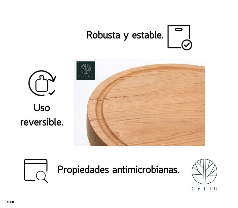 Tabla Granate, robusta, estable y reversible.
