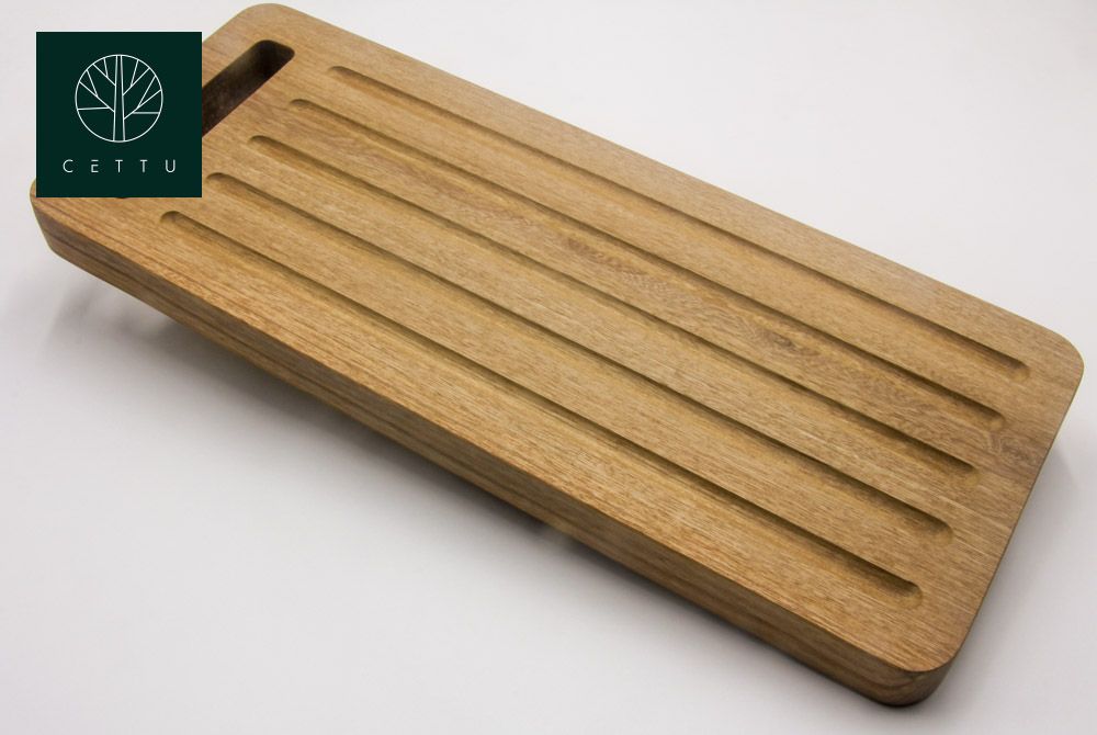 Tabla para pan Viena, corte y sirva su pan predilecto.