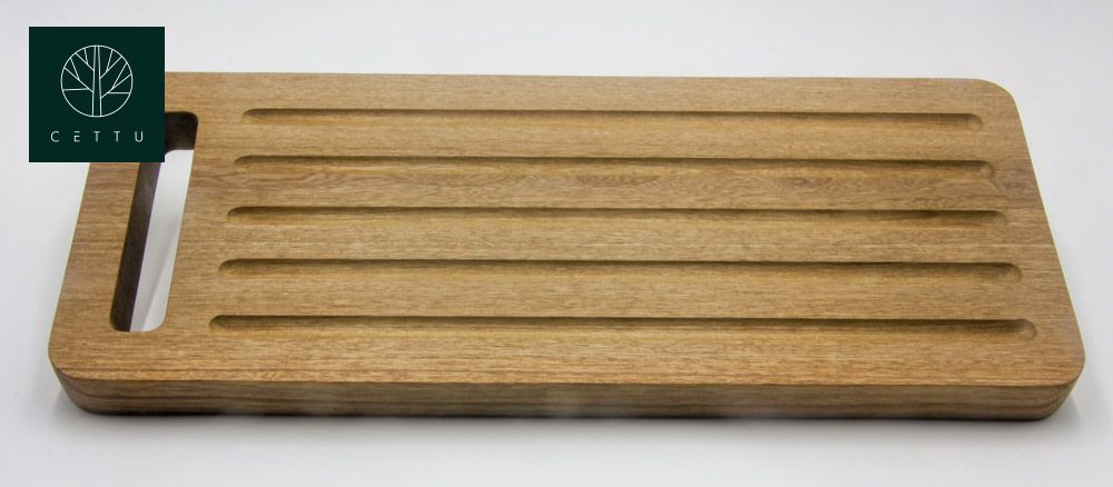 Tabla para pan Viena, corte y sirva su pan predilecto.