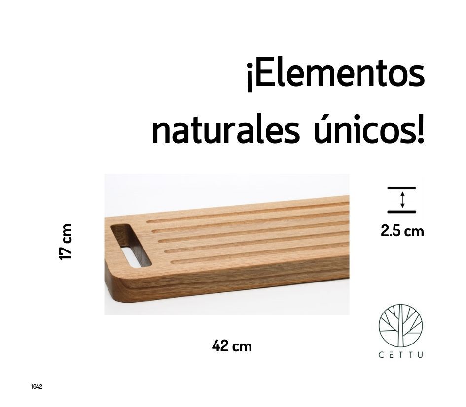 Tabla para pan Viena, corte y sirva su pan predilecto.