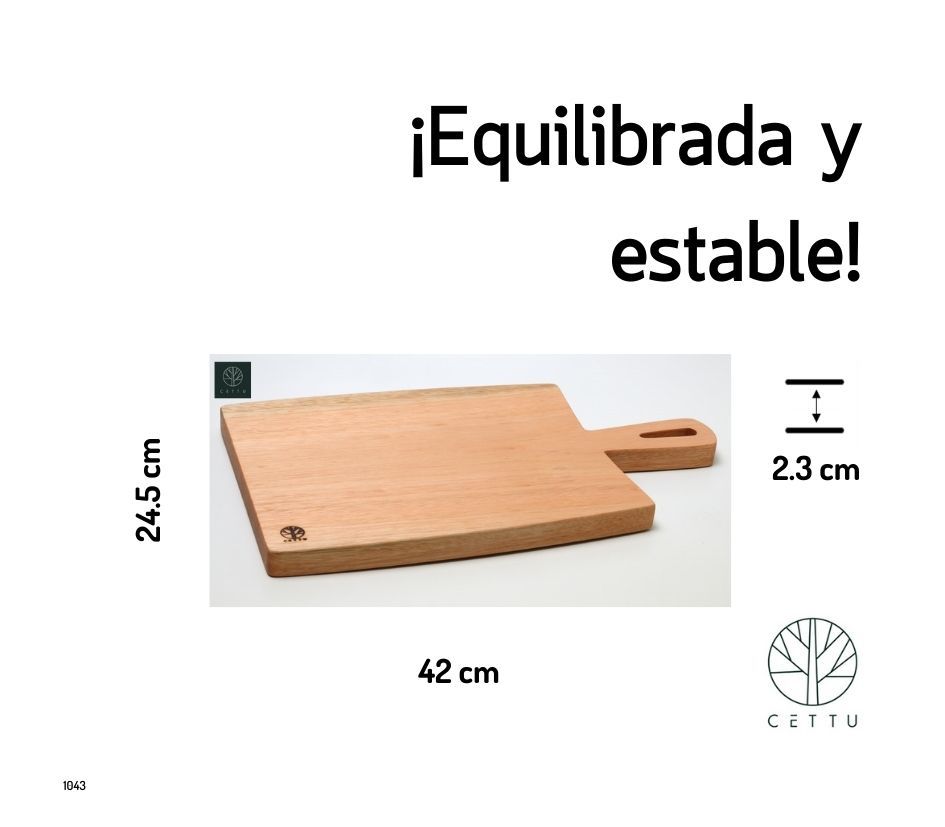 Tabla Borneo. ¡Rústica, robusta y estable!