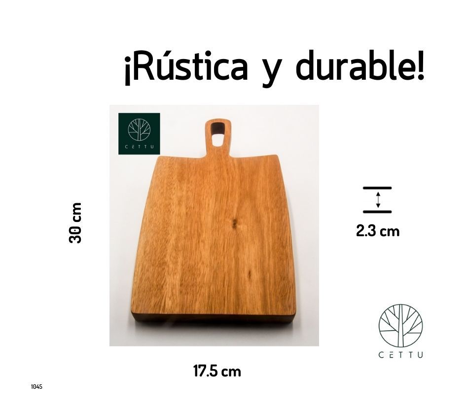 Tabla Borneo. ¡Rústica, robusta y estable!