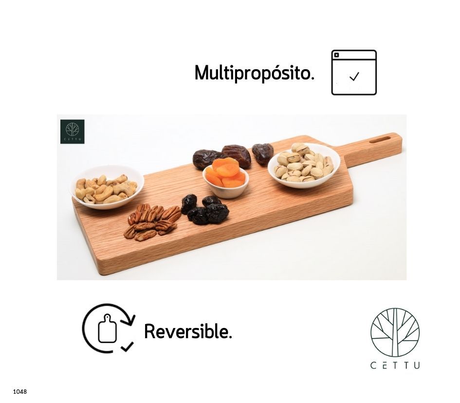 Tabla Provenza, corte y sirva sus botanas preferidas.