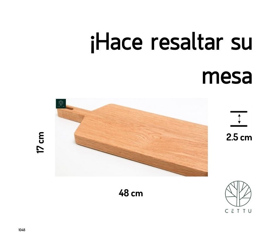 Tabla Provenza, corte y sirva sus botanas preferidas.