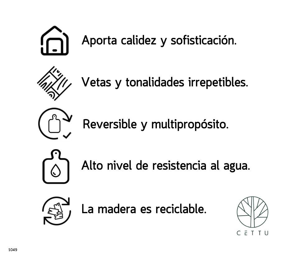 Tabla Provenza, corte y sirva sus botanas preferidas.