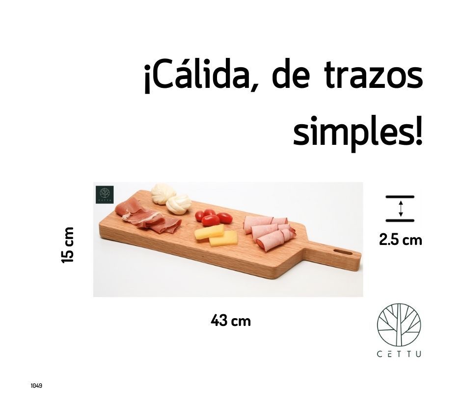 Tabla Provenza, corte y sirva sus botanas preferidas.