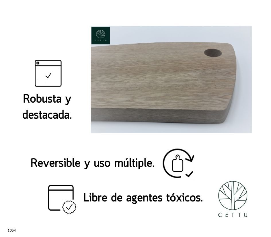 Tabla diseño Fiordo, ideal para embutidos, canapés, quesos, etc.