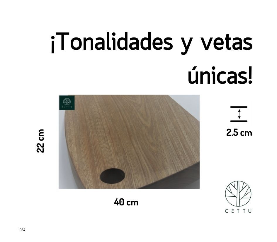 Tabla diseño Fiordo, ideal para embutidos, canapés, quesos, etc.