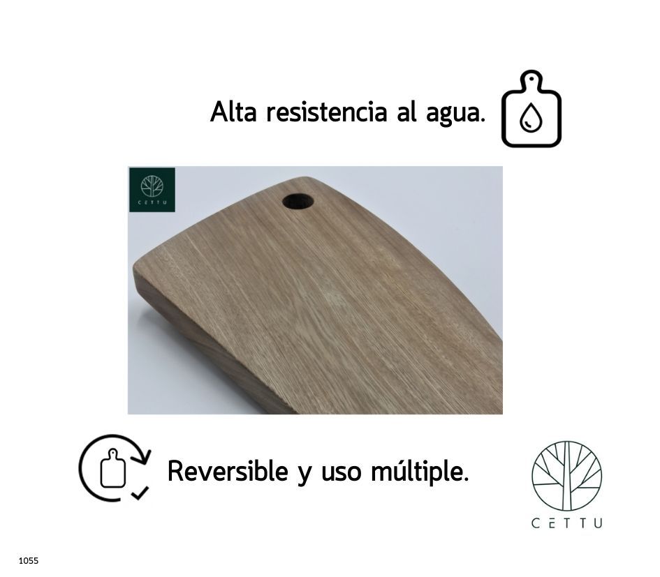 Tabla diseño Fiordo, ideal para embutidos, canapés, quesos, etc.