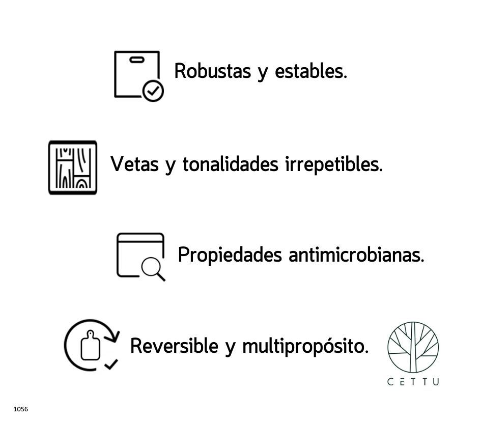 Set de 2 tablas diseño Fiordo, ideales para embutidos, canapés, quesos, etc.