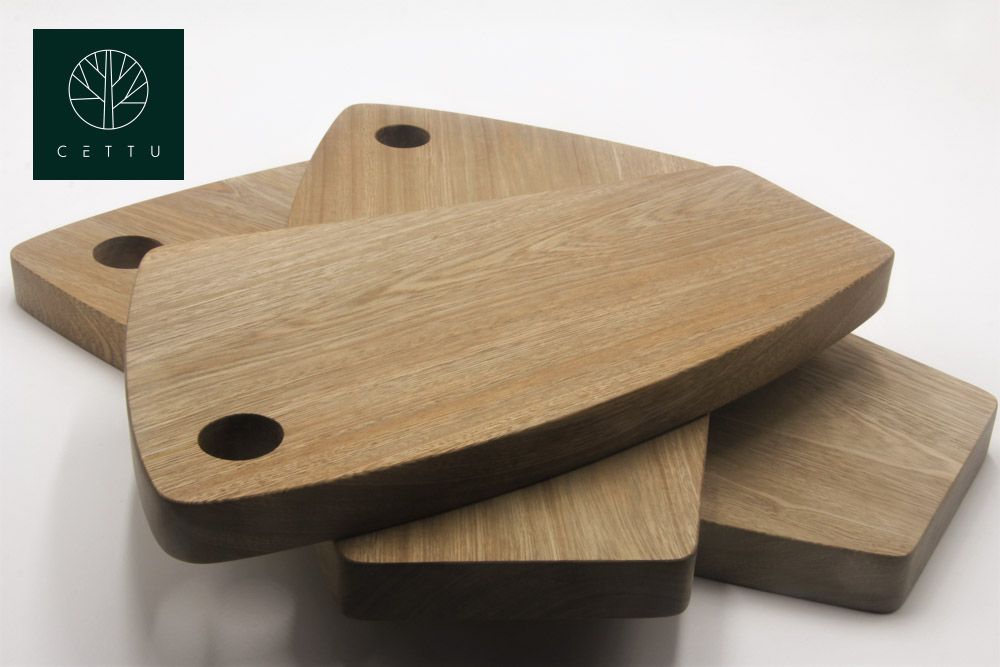 Ideales para embutidos, canapés, quesos, etc. Set de 3 tablas diseño Fiordo.