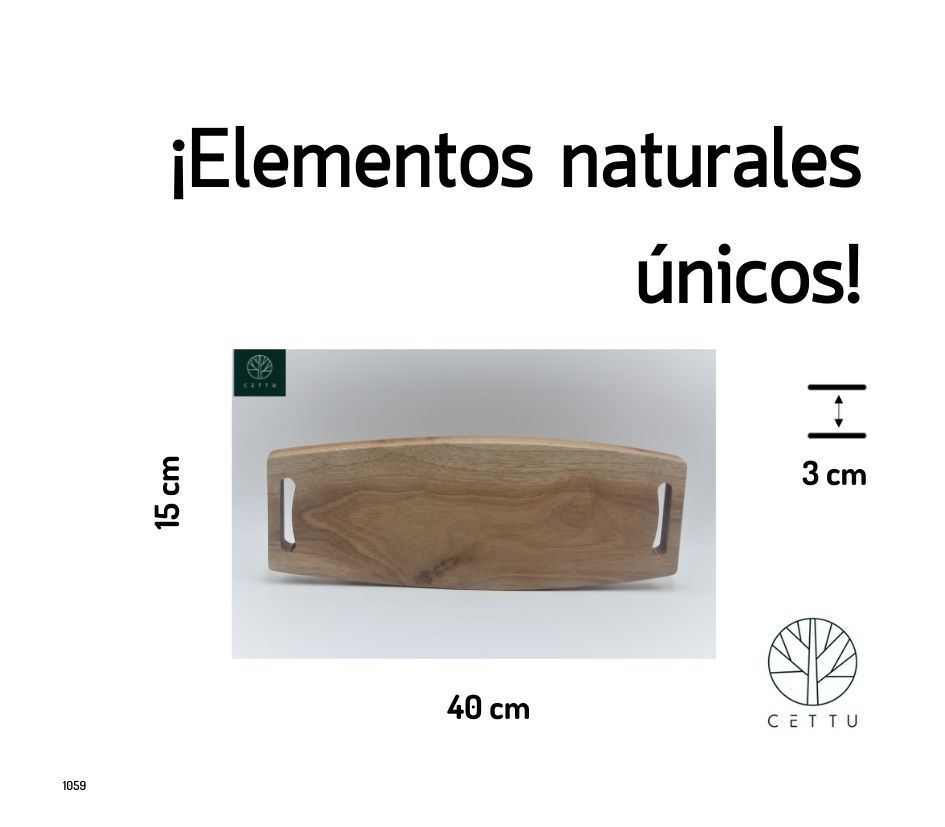 Tabla Ródano, elaborada en fina madera de Cedro.