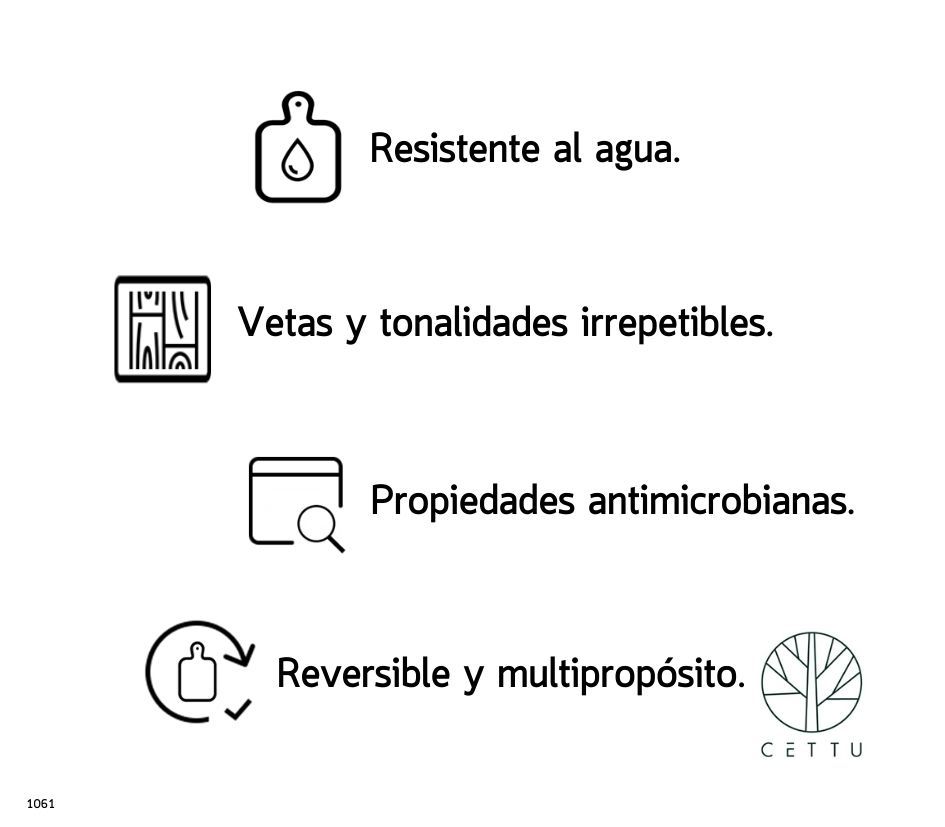 Tabla Albatros. ¡De fina madera y destacado diseño!