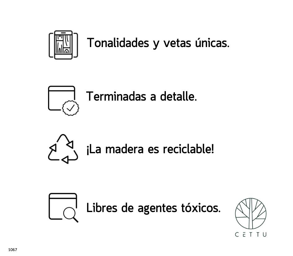 Set de 2 tablas Dúo Olivo. ¡Corte prepare y monte en su mesa!