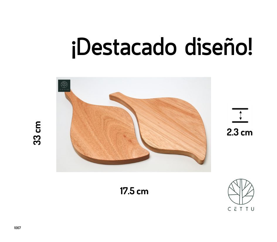 Set de 2 tablas Dúo Olivo. ¡Corte prepare y monte en su mesa!