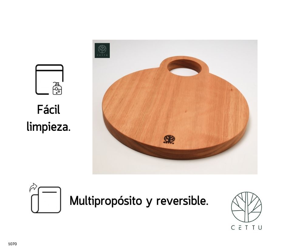 Tabla diseño Esfera. Corte prepare y sirva.