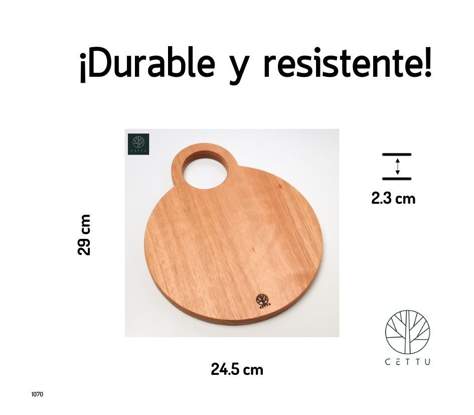 Tabla diseño Esfera. Corte prepare y sirva.