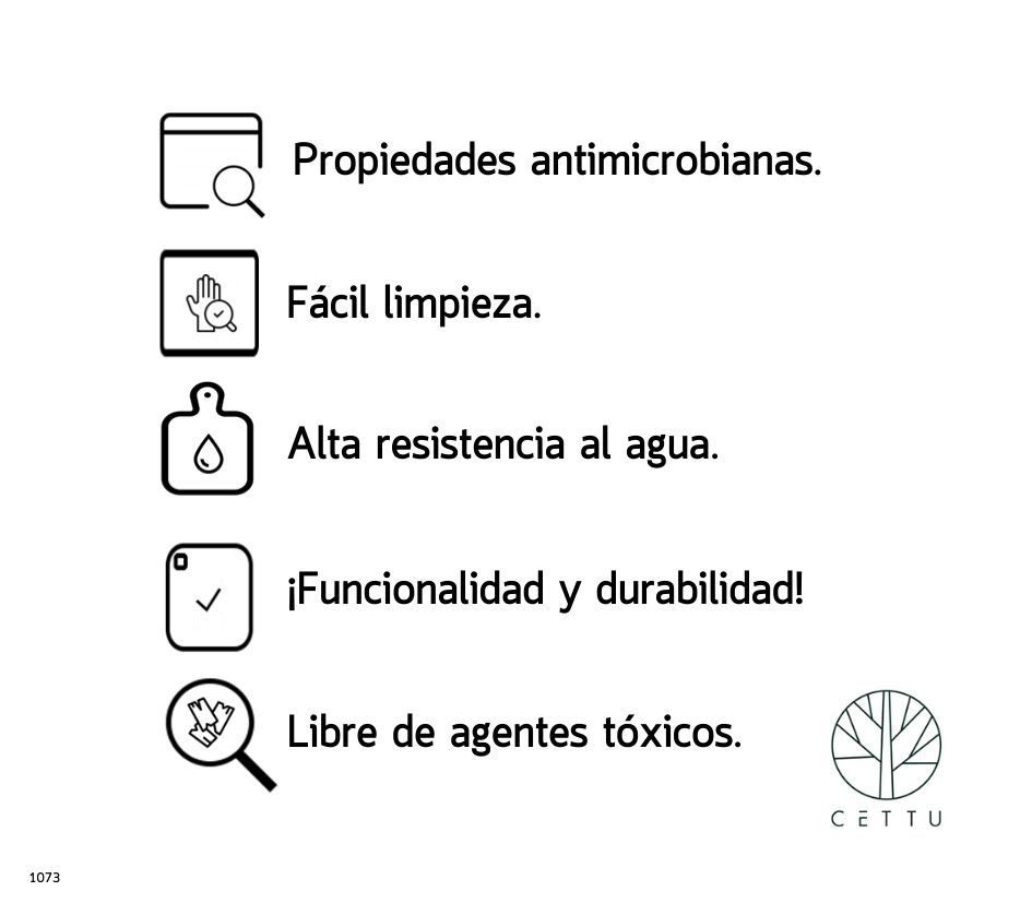 Tabla diseño Pradera, prepare, sirva y decore.