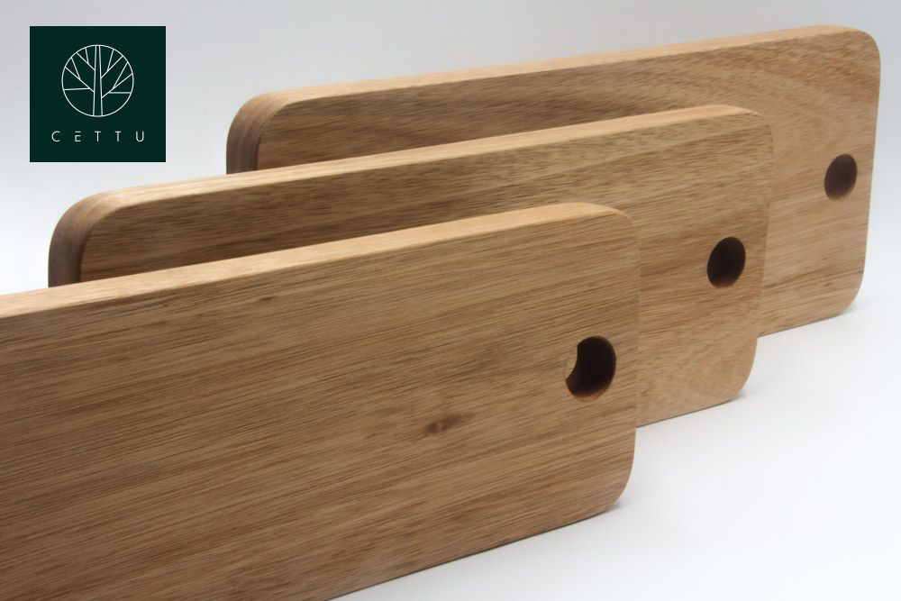 Set de 3 tablas diseño Pradera, corte prepare y sirva.