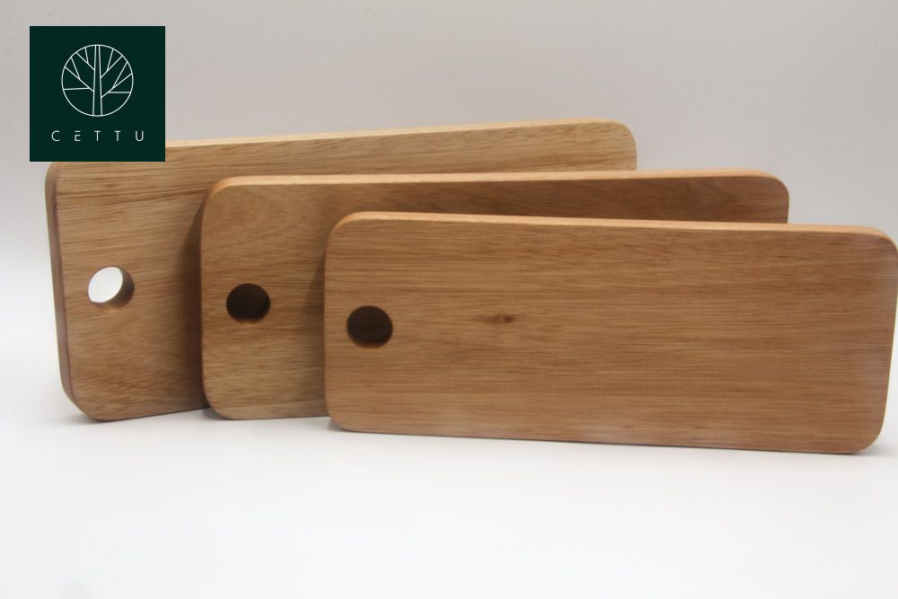 Set de 3 tablas diseño Pradera, corte prepare y sirva.