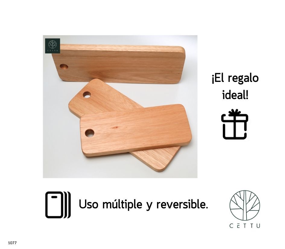 Set de 3 tablas diseño Pradera, corte prepare y sirva.