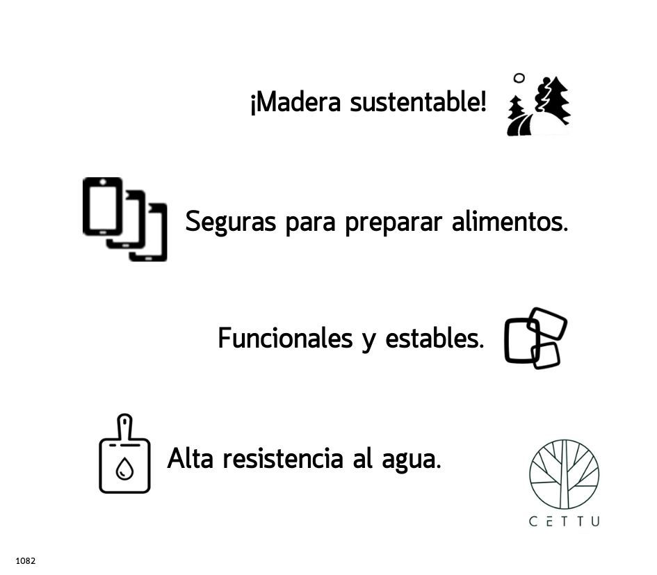 Set de 3 tablas diseño Ópalo. ¡Destacadas y funcionales!