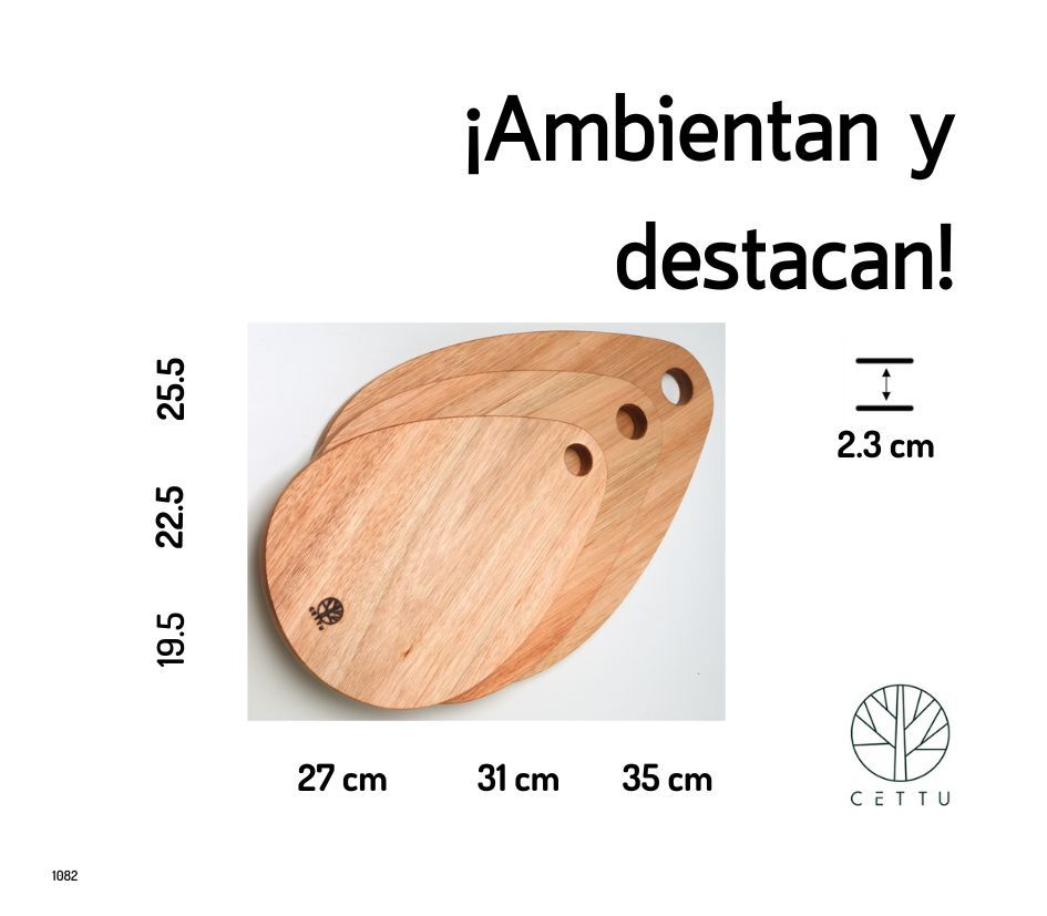 Set de 3 tablas diseño Ópalo. ¡Destacadas y funcionales!