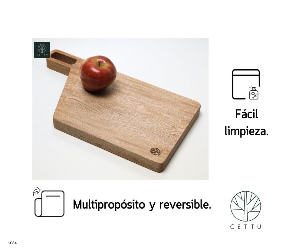 Tabla Cerceta, elaborada en fina madera.