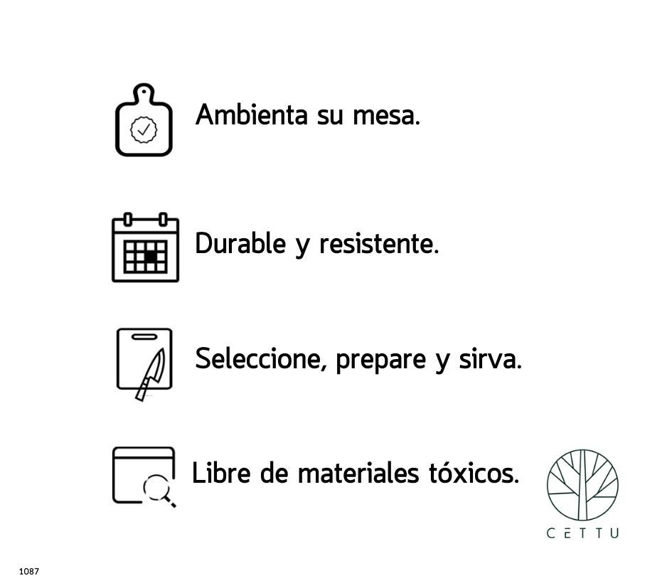 Diseño Ozean, corte, prepare y sirva.