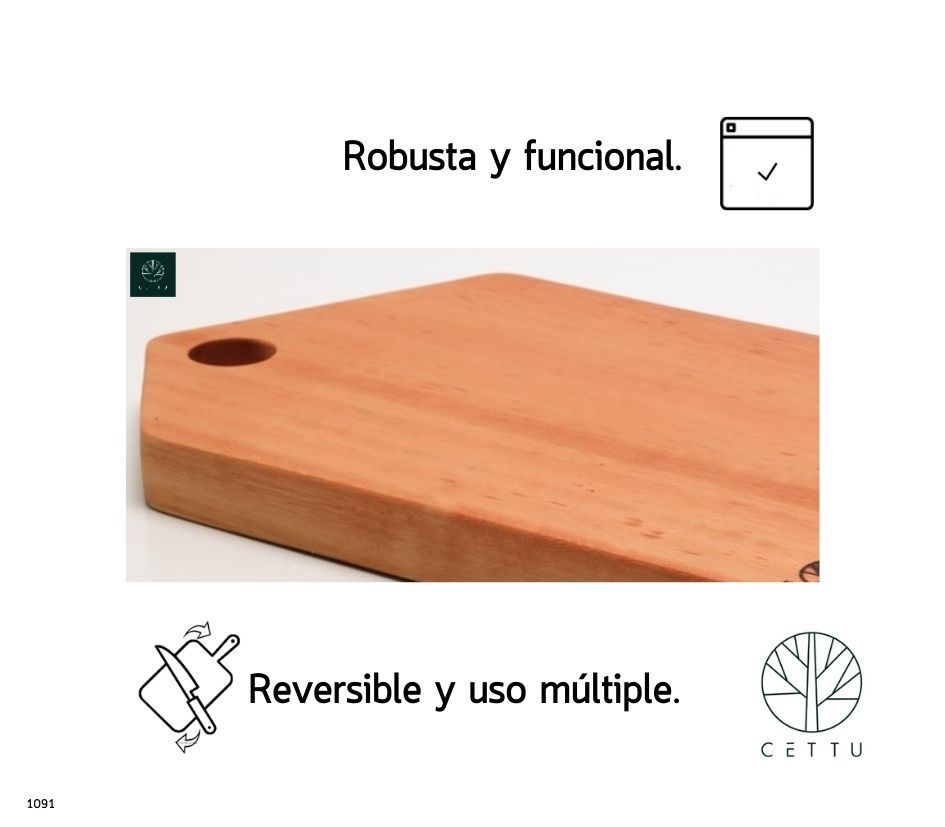 Tabla Cabanya, uso reversible y multipropósito.