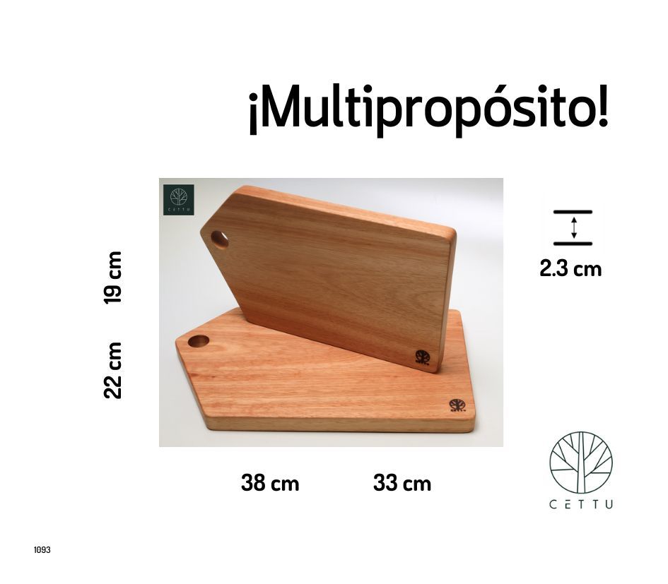 Set de 2 tablas Cabanya, uso reversible y multipropósito.