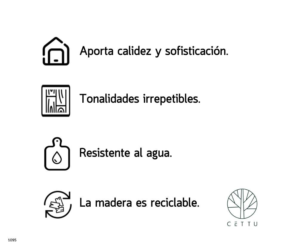 Diseño Ocotal. Resistente, estable y durable.