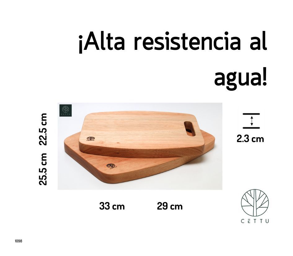 Diseño Ocotal. Set de 2 tablas resistentes, estables y durables.