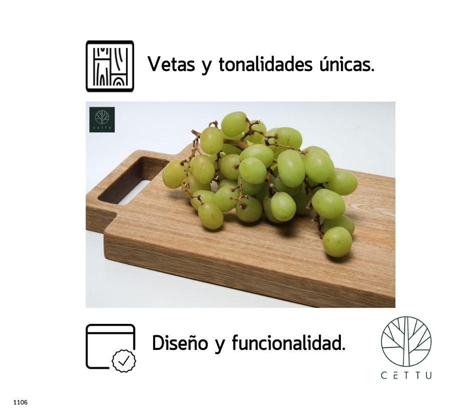 Tabla Terracota. Pique, corte y sirva. ¡Robusta y estable!