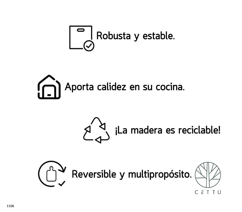 Tabla Terracota. Pique, corte y sirva. ¡Robusta y estable!