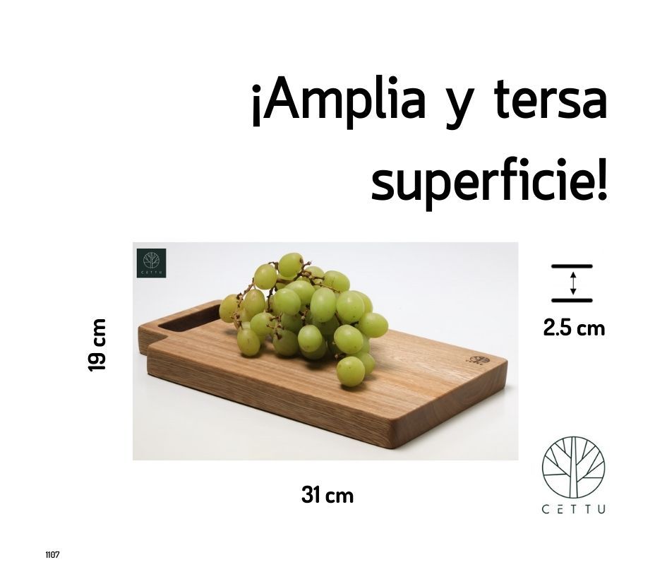 Tabla Terracota. Pique, corte y sirva. ¡Robusta y estable!