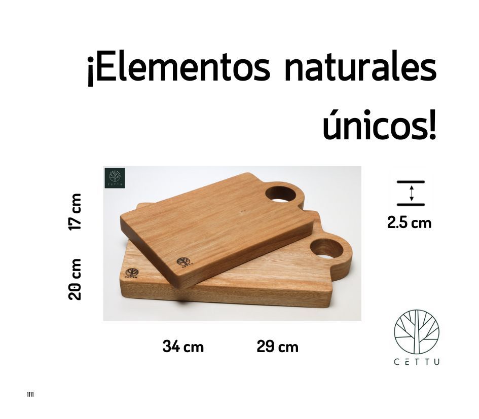 Tabla Basalto, set de 2 tablas. ¡Destacadas por sus vetas y estilo único!