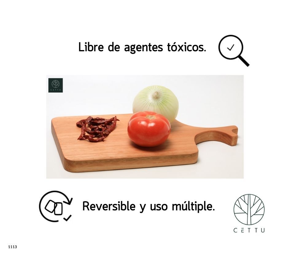 Ideal para picar, cortar, preparar y servir. Tabla Secuoya.