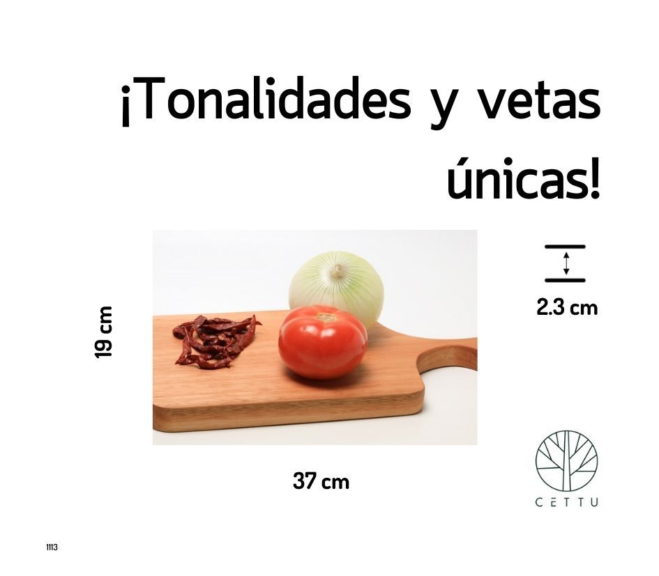 Ideal para picar, cortar, preparar y servir. Tabla Secuoya.