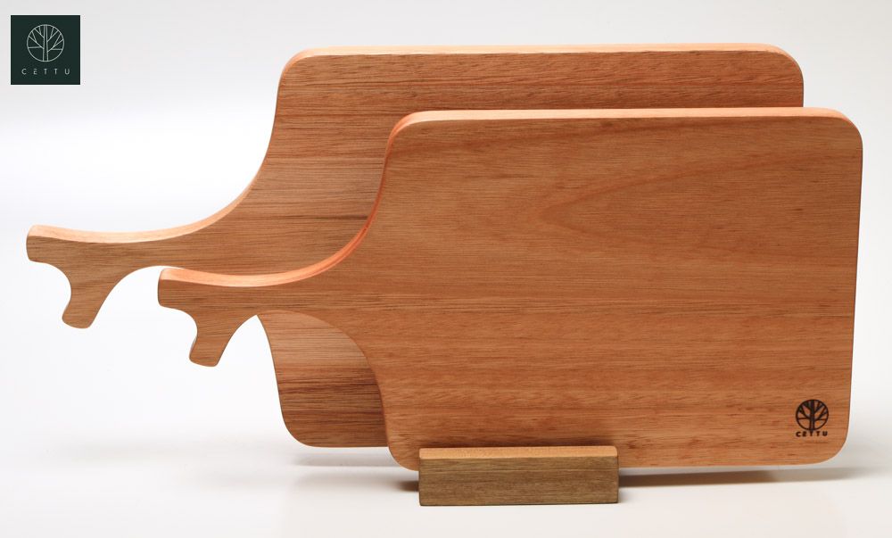 Ideales para picar, cortar, preparar y servir. Secuoya, set de 2 tablas.