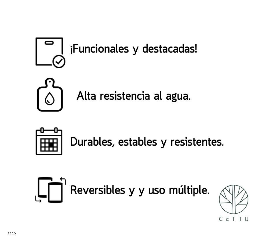 Ideales para picar, cortar, preparar y servir. Secuoya, set de 2 tablas.