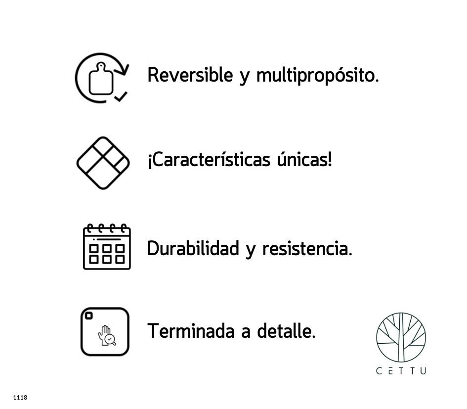 Tabla Bottiglia. Estilizada y versátil.