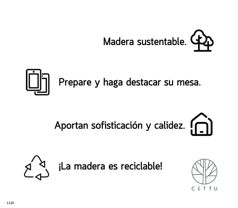 Set de 2 tablas Bottiglia. Estilizadas y versátiles.