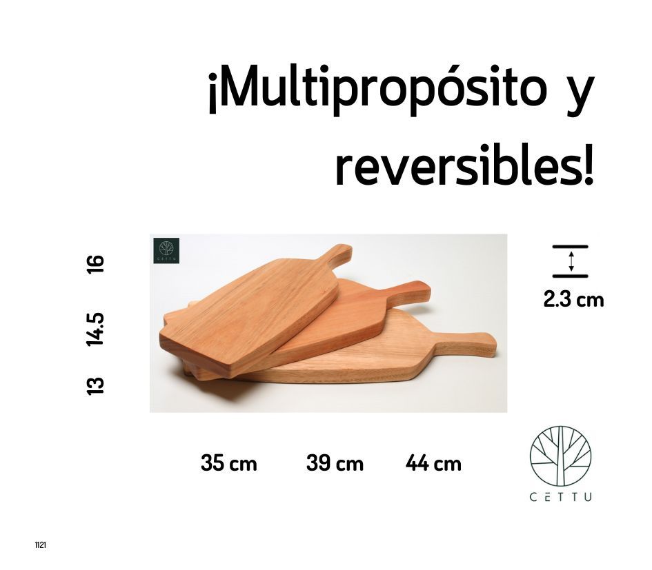 Set de 3 tablas Bottiglia. Estilizadas y versátiles.