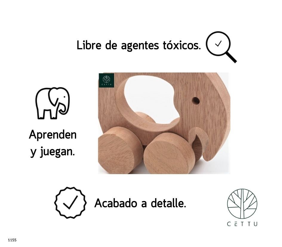 Baby Elefante, juguete didáctico. ¡Desarrolla los sentidos!