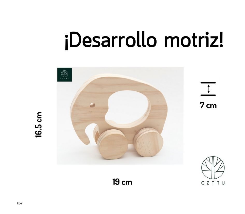 Juguete didáctico Elefante. ¡Desarrolla los sentidos!